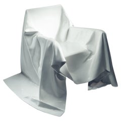 Unique Armchair by Andrea Salvetti for Dilmos, White Lacquered Fiberglass