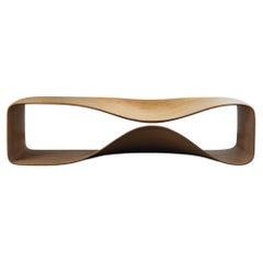 Banc « Loop » unique en contreplaqué de bouleau courbé, design moderne
