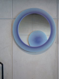 Round Halo Epoxy Resin Wall Sculpture / Wall Decor in Gradient Purple by Facture