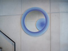 Contemporary Purple Halo Epoxy Resin Mirror / Wand-Dekor von Facture Studio