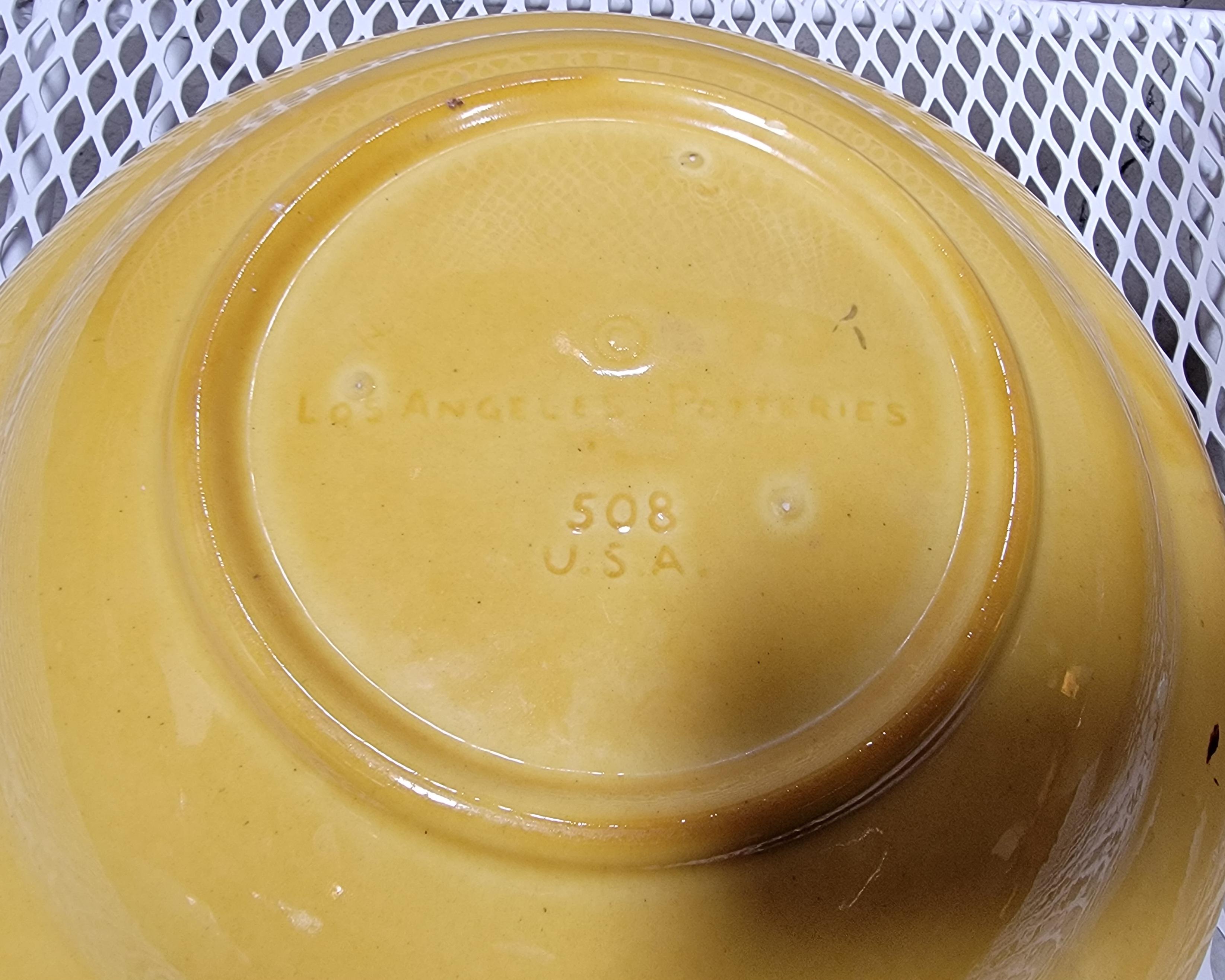 Céramique Service Bowls Salad & Spaghetti by Los Angeles Pottery Mid-Century Modern en vente