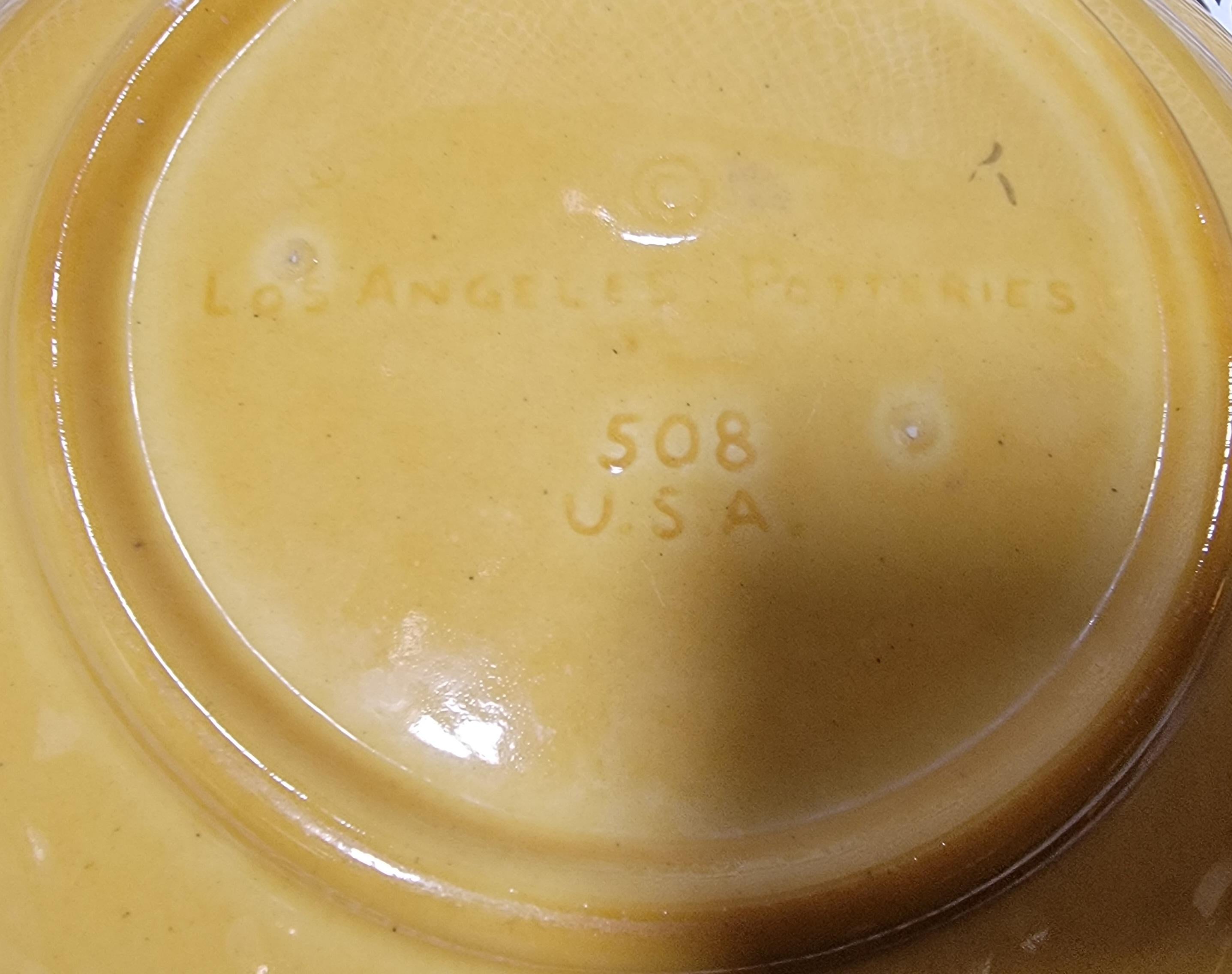 Service Bowls Salad & Spaghetti by Los Angeles Pottery Mid-Century Modern en vente 1