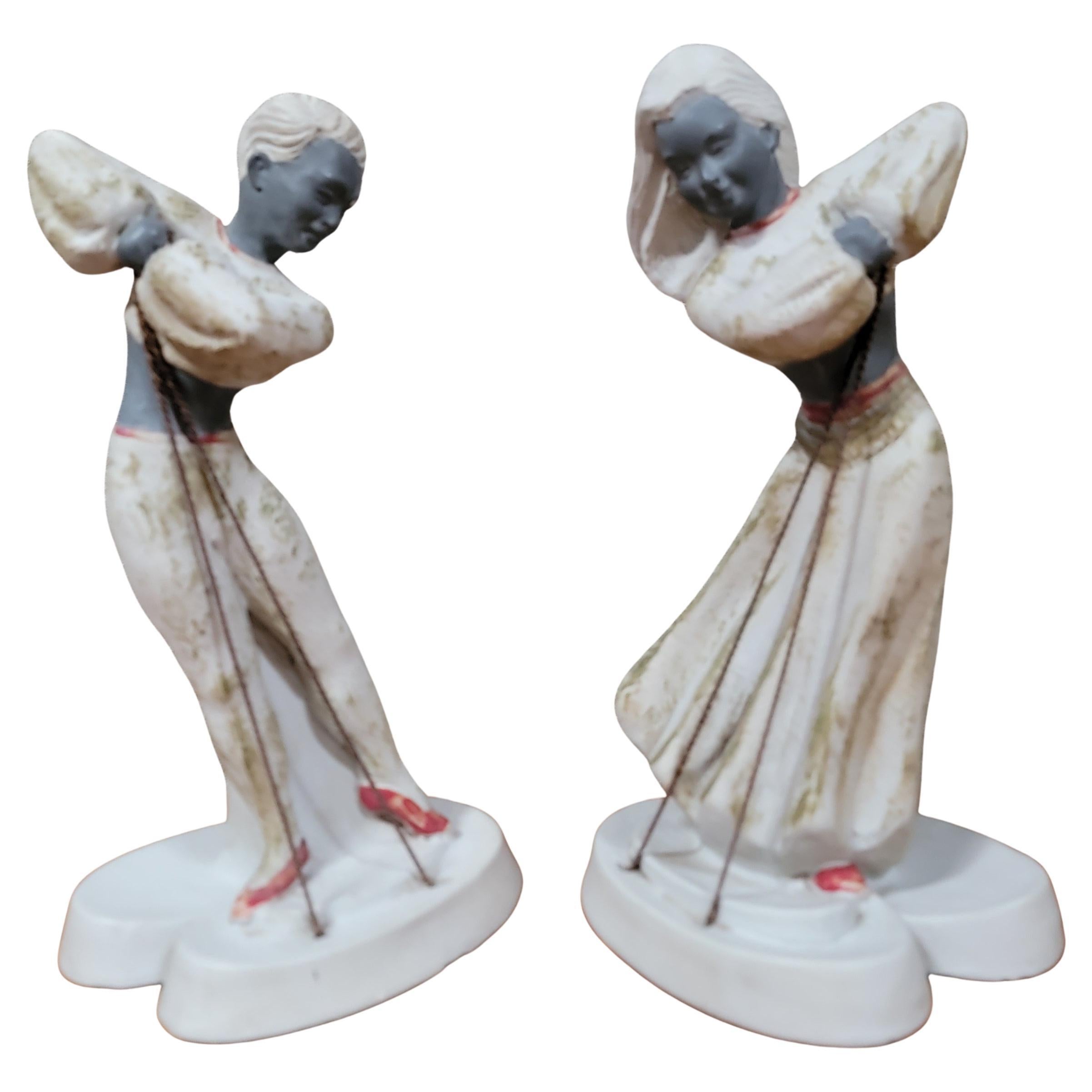 Dancing Figures by Devonware Circa. 1950's For Sale