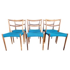 Rosewood Dining Chairs by H. W. Klein for Bramin Denmark 1960's Set 6