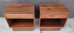 Pair Westnofa Rosewood Nightstands