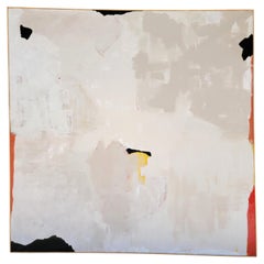 Large-Scale Modern Abstract Painting White Primary Color