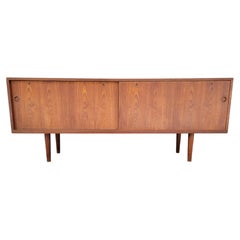 Hans Wegner RY-26 Teak Danish Modern Credenza with Sliding Doors