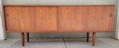Hans Wegner RY-26 Teak Danish Modern Credenza with Sliding Doors