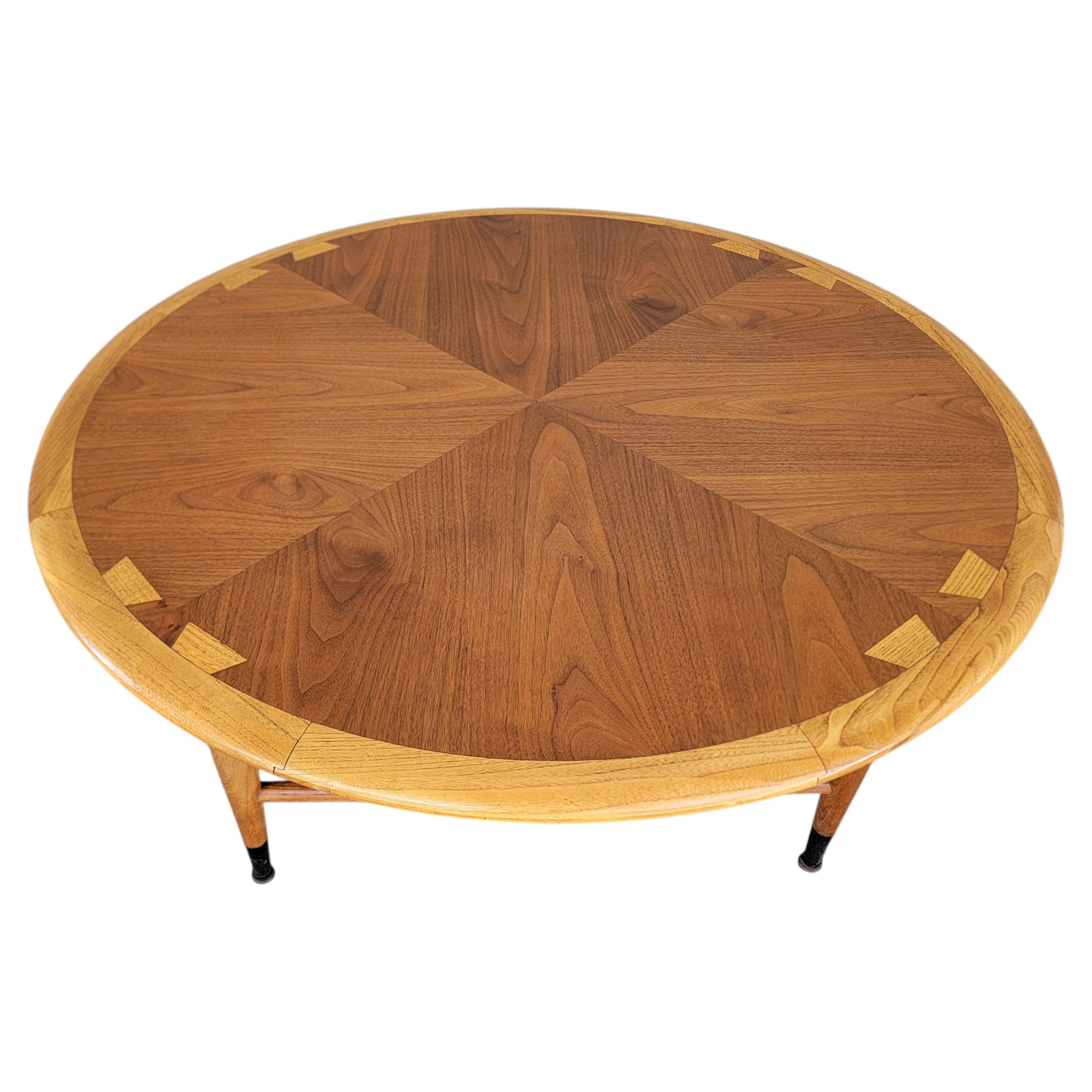 Lane Acclaim Round Coffee Table with Dovetail Detail