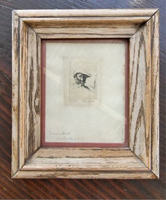 Etching of a Man by Arthur William Hall American (1889-1981)