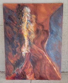 Marsha Straus Earth Tone Modern Abstract Painting