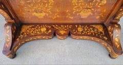 Charles X Style Console Table with Extensive Marquetry