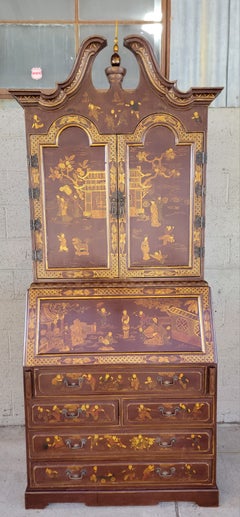 Chinoiserie Decorated Secretary Desk