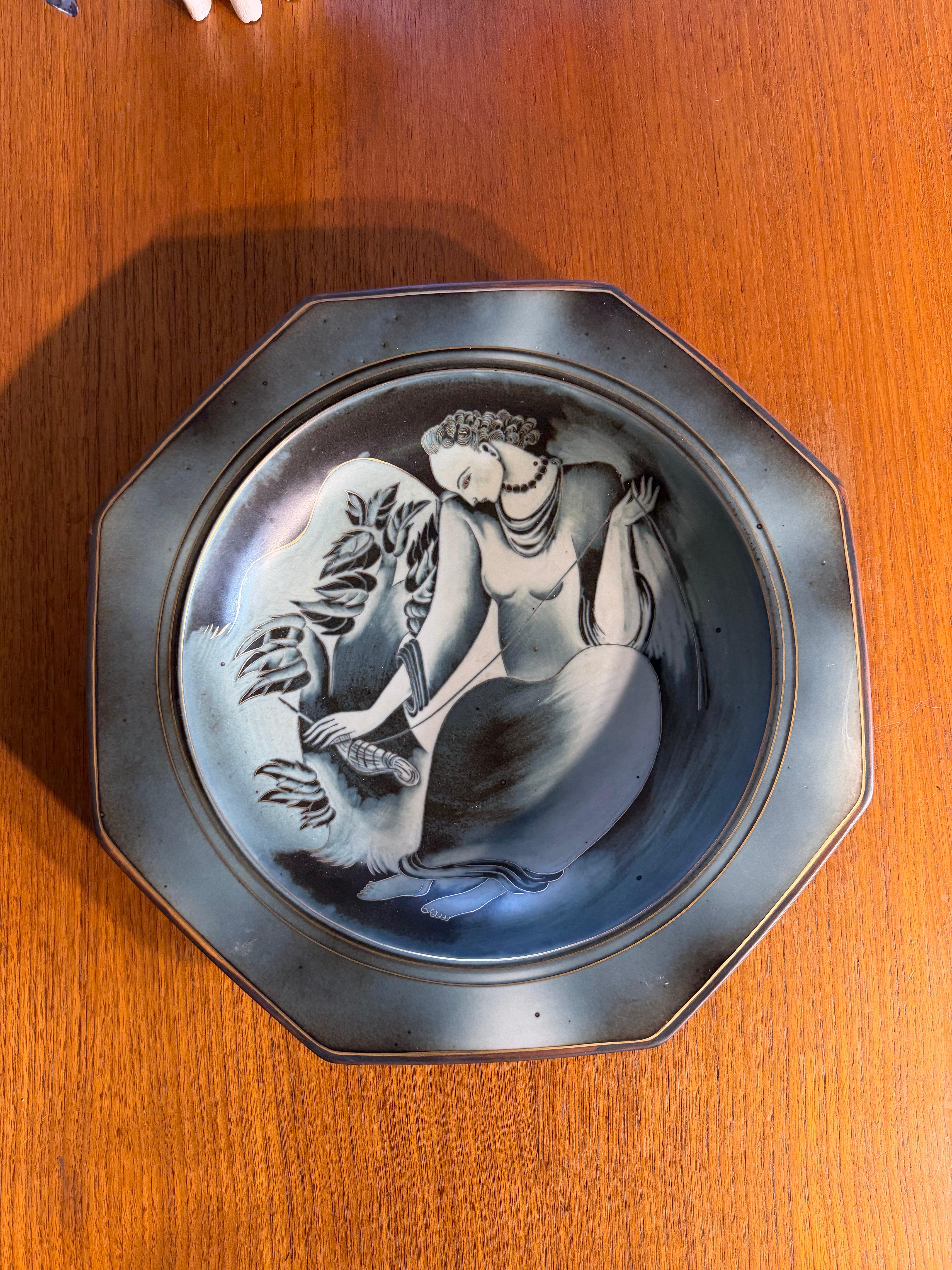 Lovely Bowl Flambé-technique - Gunnar Nylund Rörstrand - Mid-20th Century Design For Sale 2