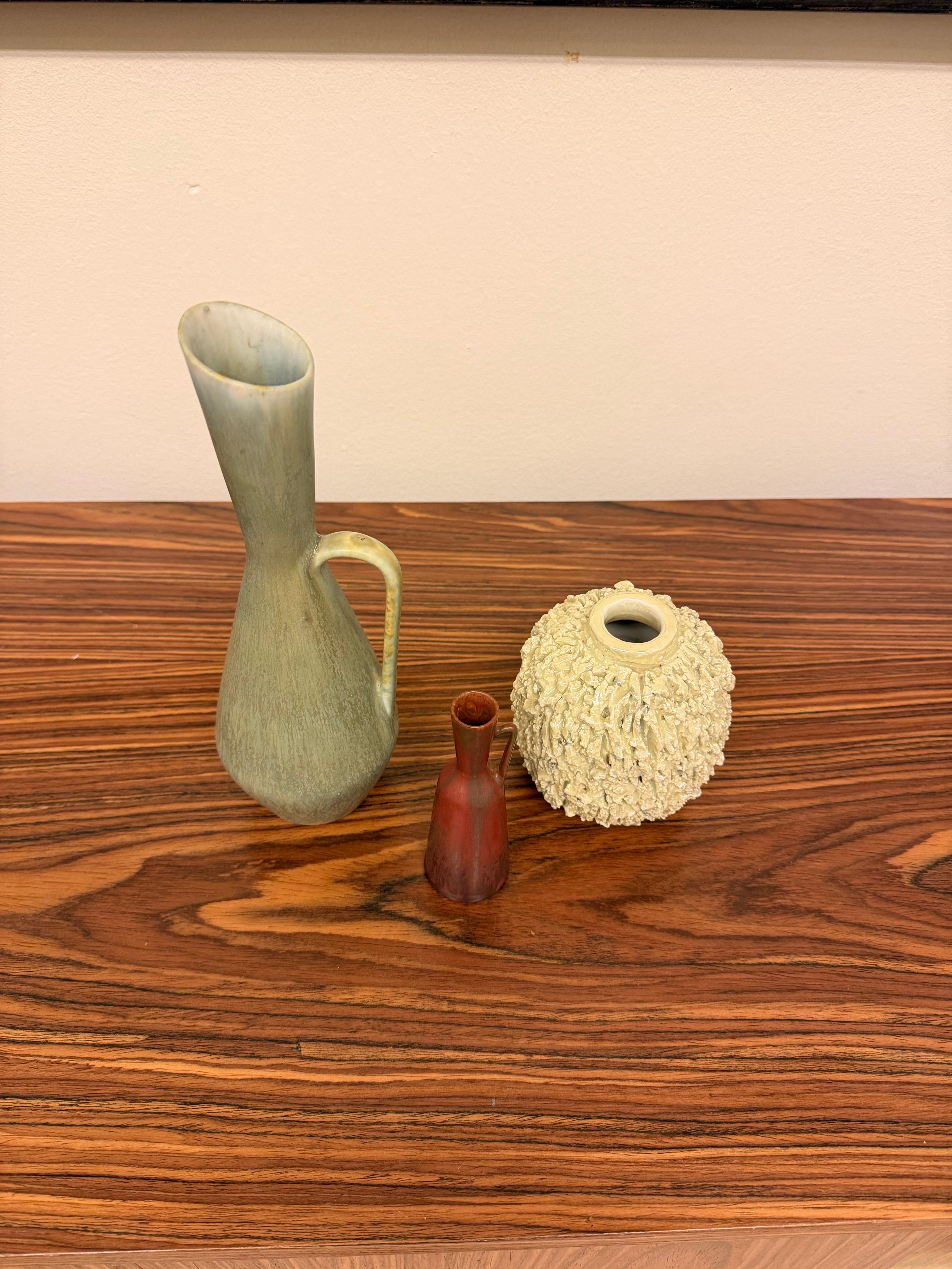 Vaso in ceramica a smalto Carl-Harry Stålhane Rörstrand, metà del XX secolo in vendita 1