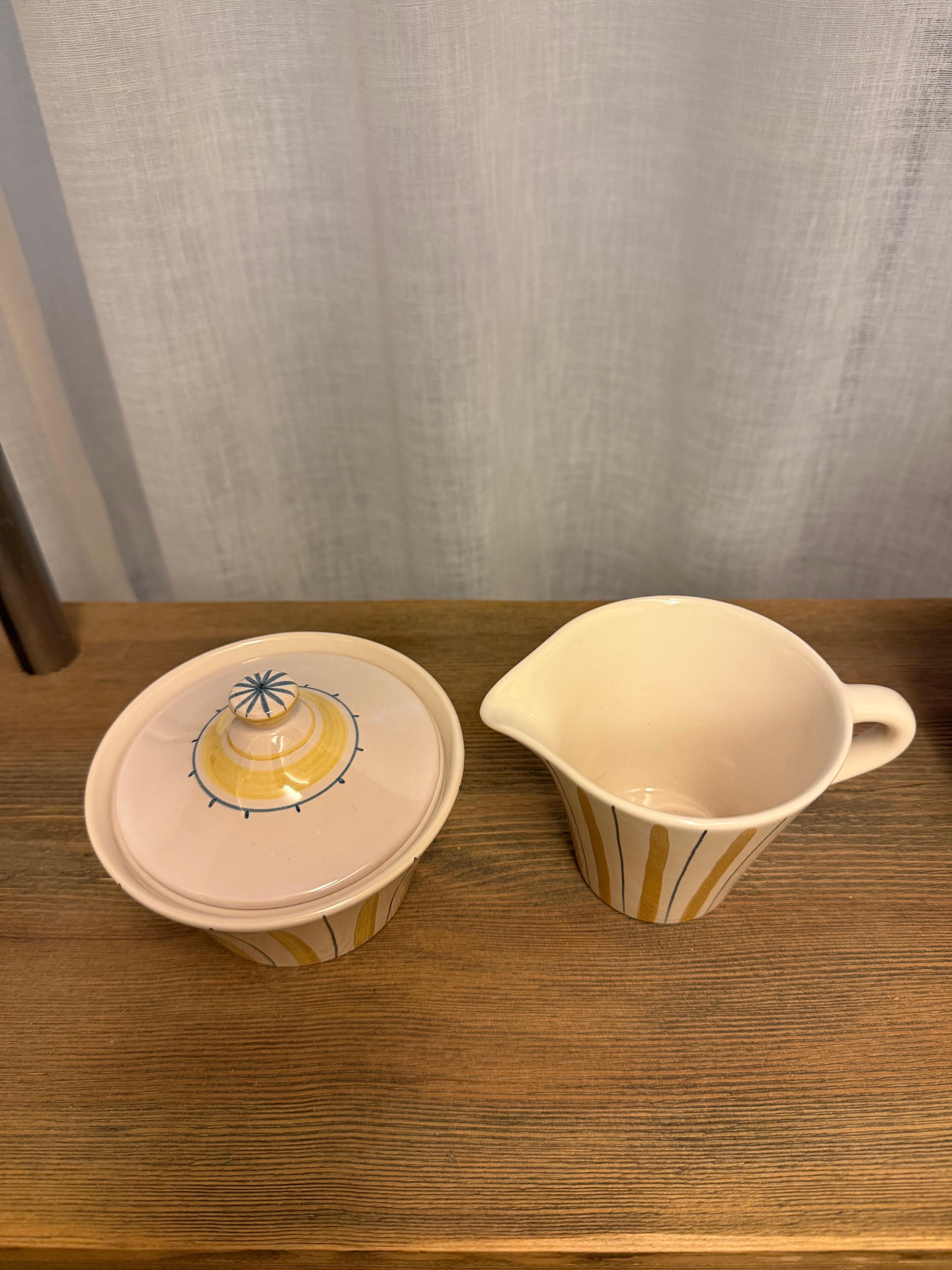 20ième siècle Sucrier et crémier  - 