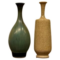 2 Miniature Ceramic Vessles / Vases - Höganäs Sweden