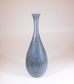 Jarrón de cerámica azul - Carl-Harry Stålhane - Rörstrand Midcentury Modern