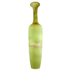 Large Green Ceramic Vase Gunnar Nylund, Rörstrand, Scandinavian Midcentury