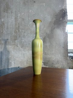 Large Green Ceramic Vase Gunnar Nylund, Rörstrand, Scandinavian Midcentury