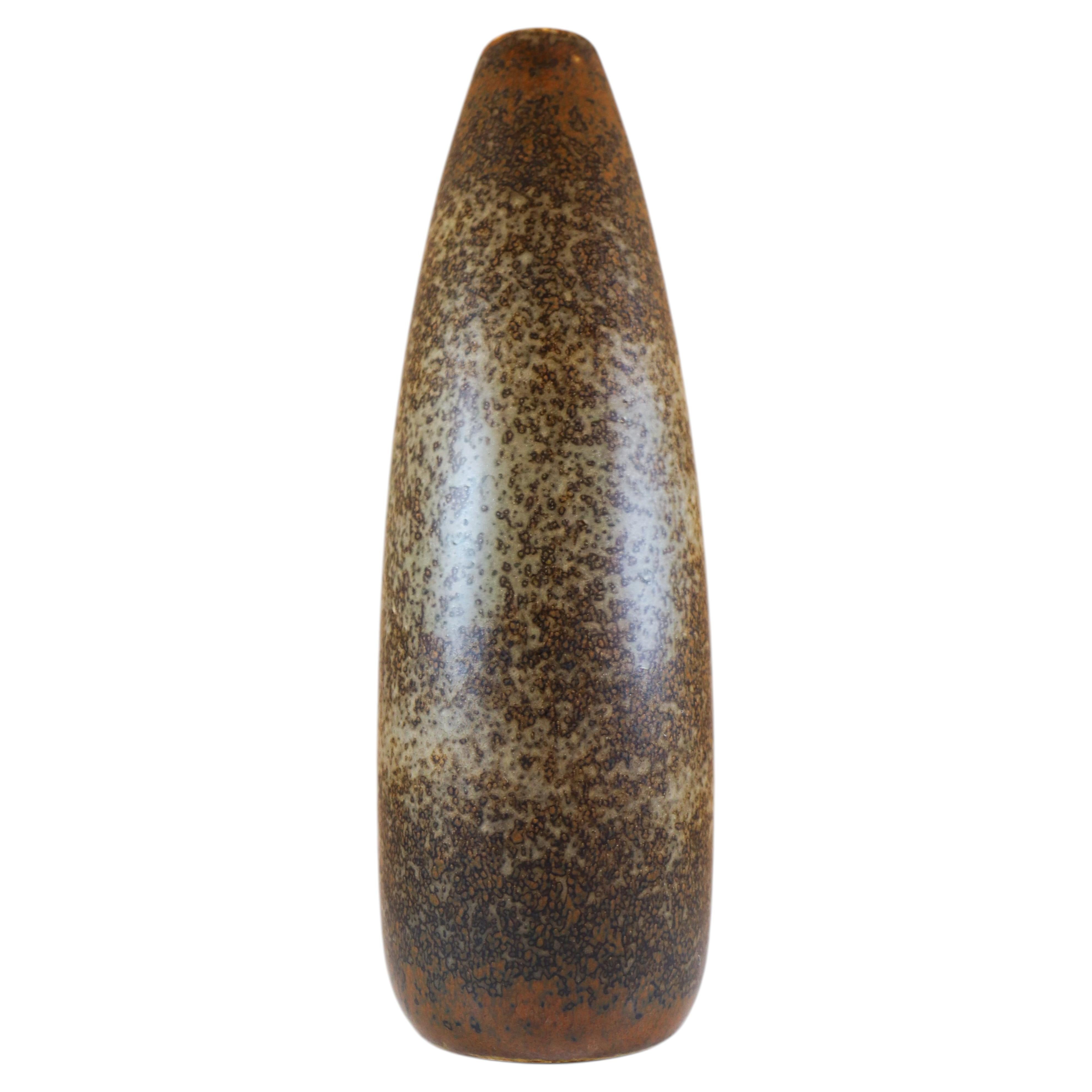 Brown Ceramic Vase - Carl-Harry Stålhane - Rörstrand Midcentury Modern Vintage