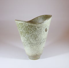 Gray Speckled Vase - Carl-Harry Stålhane - Rörstrand Midcentury Modern