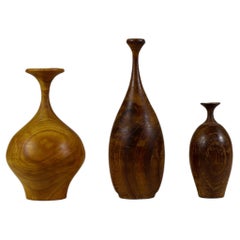 3 barchette in legno in miniatura - Gunnar Kanevad - Svezia