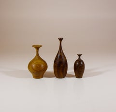 3 barchette in legno in miniatura - Gunnar Kanevad - Svezia