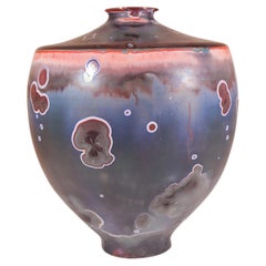 Isak Isaksson Stunning Vase with Lovely Crystalline Glaze - Contemporary Artist