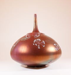 Isak Isaksson Matte Red Vase Lovely Crystalline Glaze - Contemporary Artist