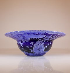 Isak Isaksson - Large Blue Ceramic Bowl Crystalline Glaze - Contemporary Artist