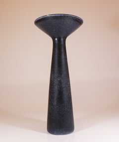 Dark Blue Ceramic Vase - Carl-Harry Stålhane - Rörstrand Midcentury Modern