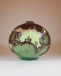 Vase d'Isak Isaksson, « Lovely Crystalline Glaze » - Artiste contemporain