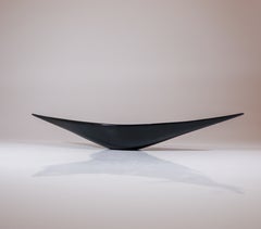 A Black Wooden Bowl Johnny Mattsson - Swedish sculptor - Midcentury Modern 1950s