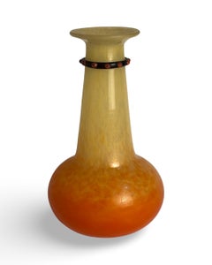 Art Deco Glass Vase by Charles Schneider, France, 1922