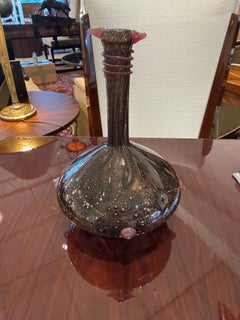 Art Deco Purple Glass Vase by Charles Schneider, France, 1926
