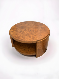 Antique Coffee Table, Vintage Wood, Elegant Design in the style of Dominique