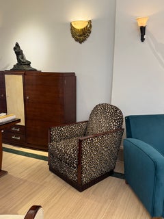 Art Deco Club Chair, Attributed to Joubert et Petit (DIM), France, c. 1925-1930
