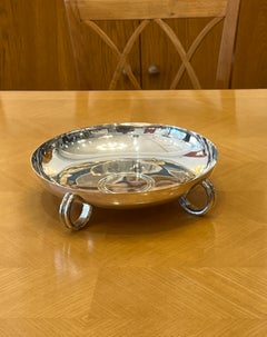 Art Deco Silver Plated Center Piece by Christofle Designed by Luc Lanel