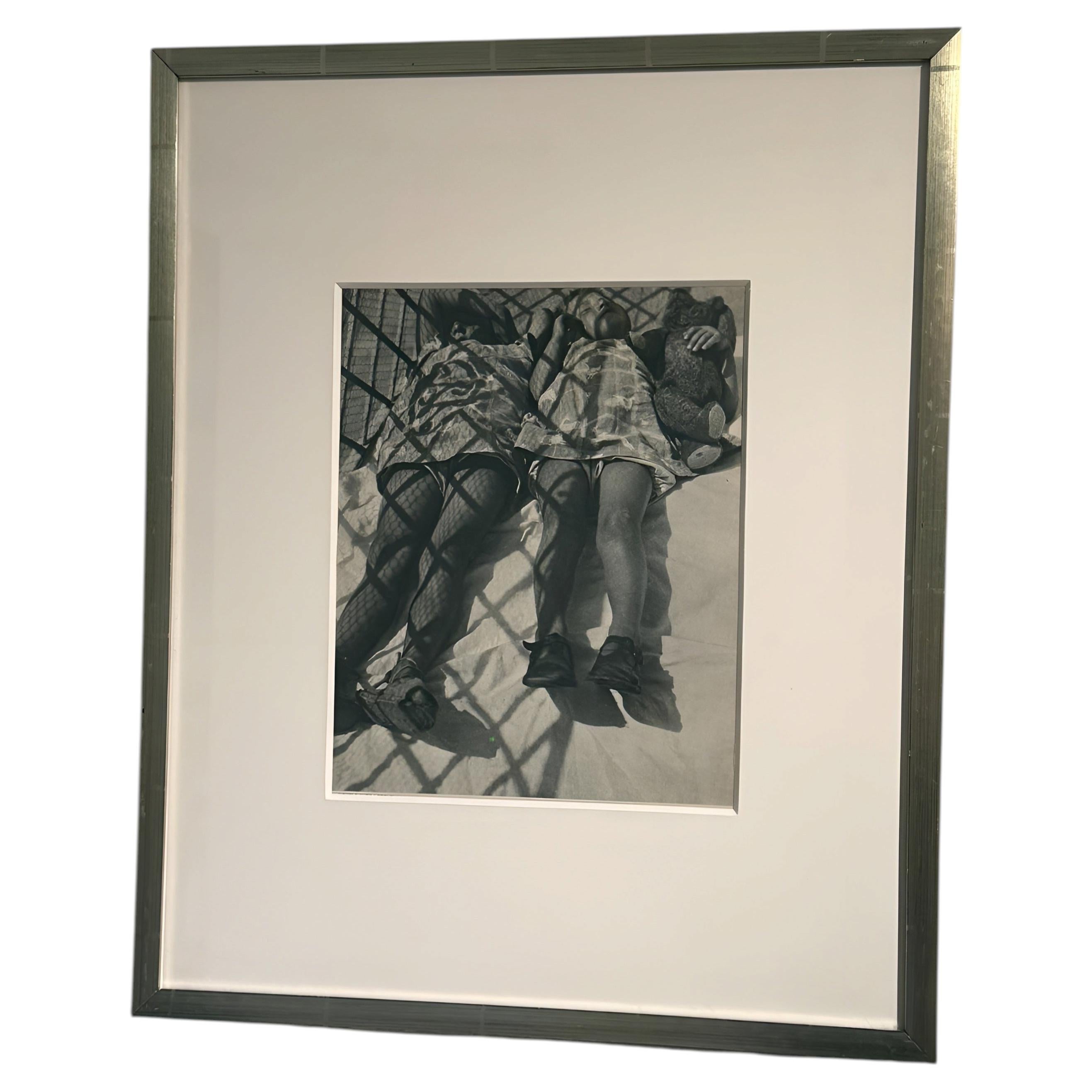 Vintage Heliogravure Print of Children, Bauhaus Style, 1931, Framed