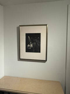 Vintage Heliogravure Circus Scene, Black and White, 1936, Framed