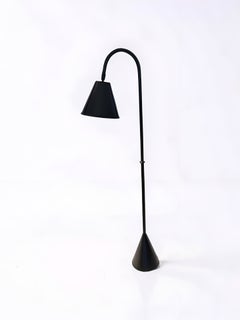 Leather‑Wrapped Floor Lamp in the Style of Jacques Adnet, 1950