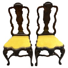 Pair of 18th Century Dutch Walnut Side Chairs