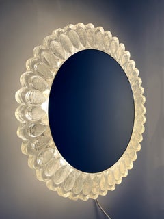 Mid Century Lucite Illuminated Mirror, Switzerland c.1960