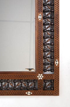 Antique Syrian Mother of Pearl Moorish Mashrabiya Mirror Liberty & Co. C.1900