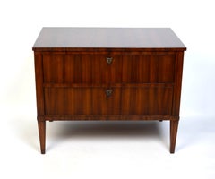 Mid-20th Century Alfonso Marina African Mahogany Neoclassical Commode, Mexico