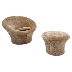 Fauteuil et pouf champignon de Pierre Paulin pour Artifort, années 1960