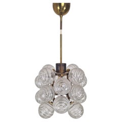 Mid-Century Modern 'Snowball' Chandelier by Doria Leuchten, Germany, 1970s
