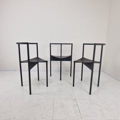 Rare Set of 3 Postmodern "Wendy Wright" Chairs by Philippe Starck for Disform 86