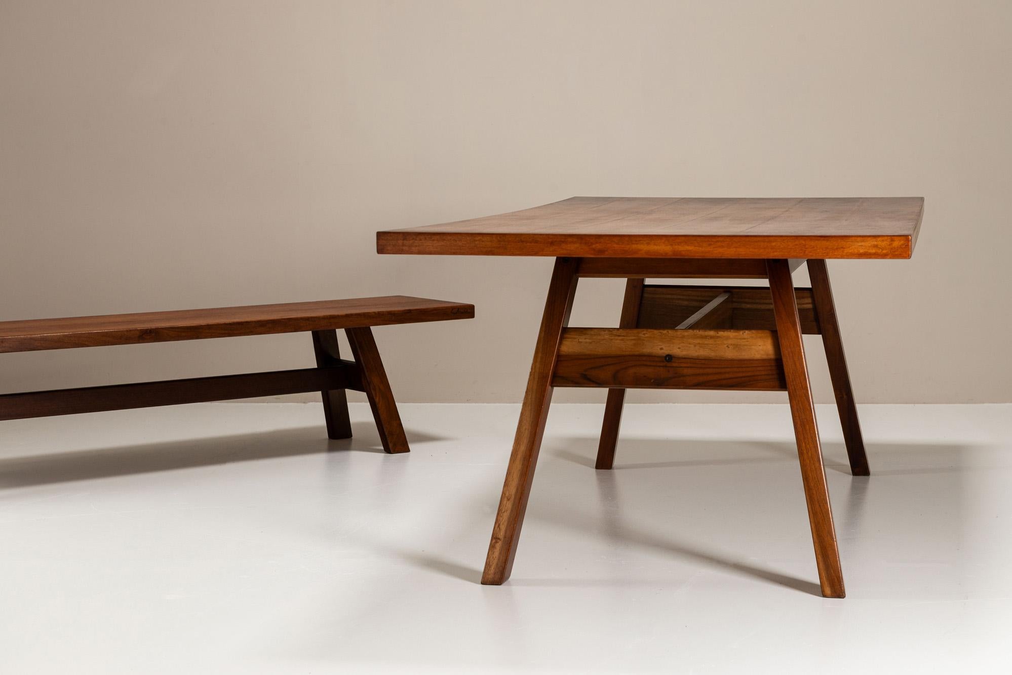 Giovanni Michelucci 'Torbecchia' Dining Table and Bench for Poltronova, 1965 For Sale 1